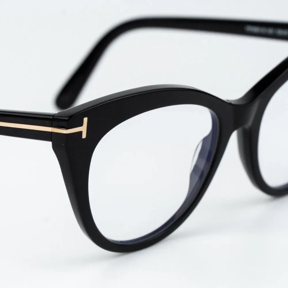 Tom Ford Women Eyeglasses Black Cat Eye FT6091-B 001 NEW AUTHENTIC